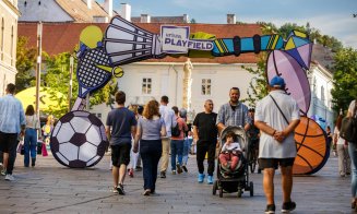 Cluj-Napoca, un loc de joacă pentru toată familia în weekend. Cum s-au distrat clujenii: Imagini din centrul orașului