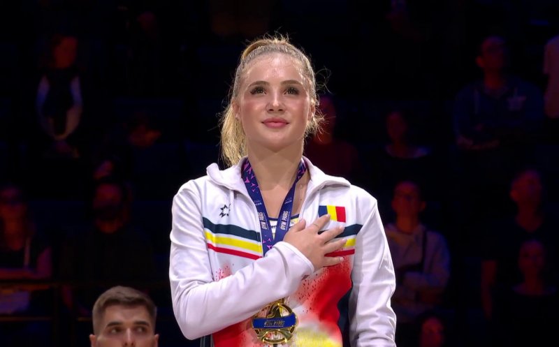 Sabrina Voinea, medalie de AUR la sol, la Cupa Mondială de la Paris / ”A arătat că drumul ei în gimnastică nu s-a încheiat”