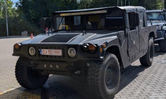 "Monstru" pe patru roți, zărit în Cluj. „Știe cineva ce mașină este aceasta? Chiar pare că ne pregătim de război"