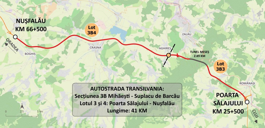 Autostrada Transilvania: A fost emis ordinul de începere pe cel mai scump segment al autostrăzii