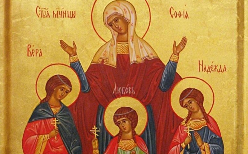 Cruce neagră în calendarul ortodox. Cine a fost Sfânta Sofia, protectoarea mamelor și a fiicelor, prăznuită pe 17 septembrie