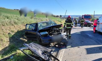 ACCIDENT pe un drum din Cluj cu victimă încarcerată