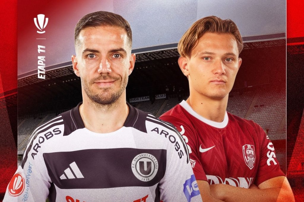 Zi de Derby la Cluj-Napoca. Universitatea și CFR se duelează pentru prima dată în actualul sezon
