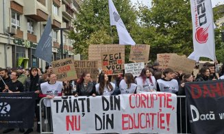 An universitar început cu protest la Cluj. Ce îi nemulțumește pe studenți