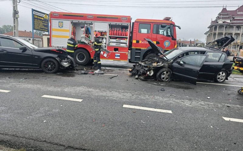 Cum s-a produs accidentul din Huedin, cu patru autoturisme, în urma căruia un copilaș de 1 an și o femeie au ajuns la spital