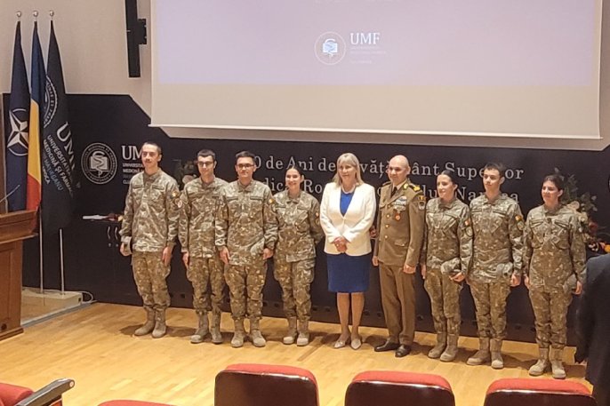 UMF Cluj începe noul an universitar cu prima serie de studenți la Medicină Militară