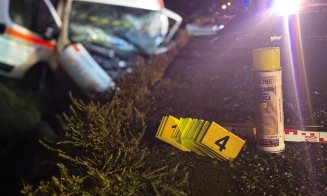 IMAGINI cumplite de la accidentul mortal cu ambulanța de luni seara / Victima decedată e pacientul din ambulanță