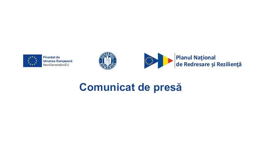 Comunicat de presă - "PNRR: Fonduri pentru România modernă și reformată!" - Finalizarea  proiectului "Reabilitare şi modernizare Pepiniera Mihai Viteazu"