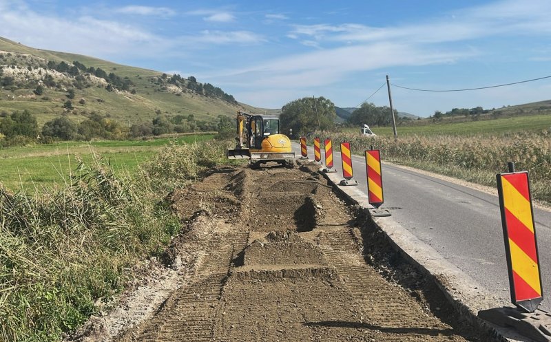 Lucrări pe un nou drum județean din Cluj. Se intervine pe 22 de km