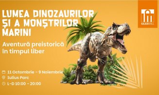 Dinozauri și monștri marini de dimensiuni impresionante, dar și un Maraton al Educației Alternative, la Iulius Mall Cluj