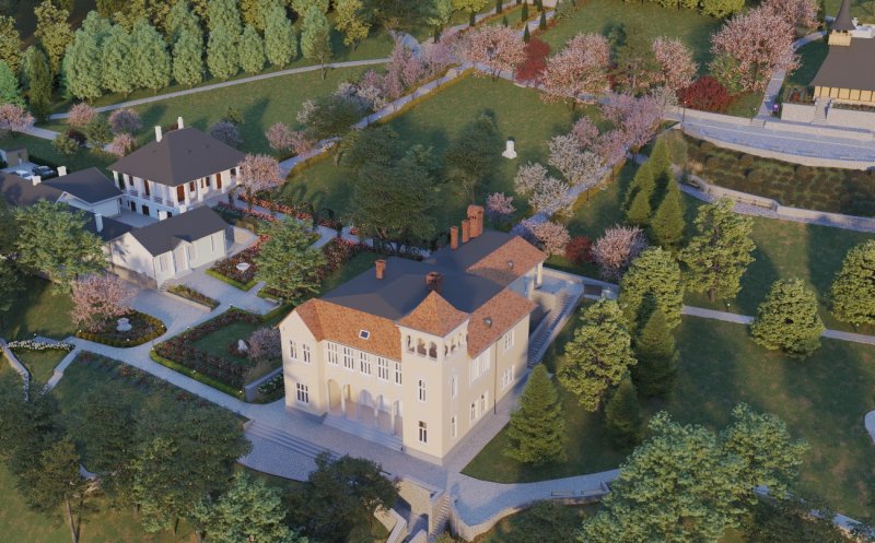 Cum se transformă parcul și zona din jurul Muzeului "Octavian Goga" din Ciucea. CJ Cluj scoate la licitaţie lucrările de reabilitare, restaurare şi conservare