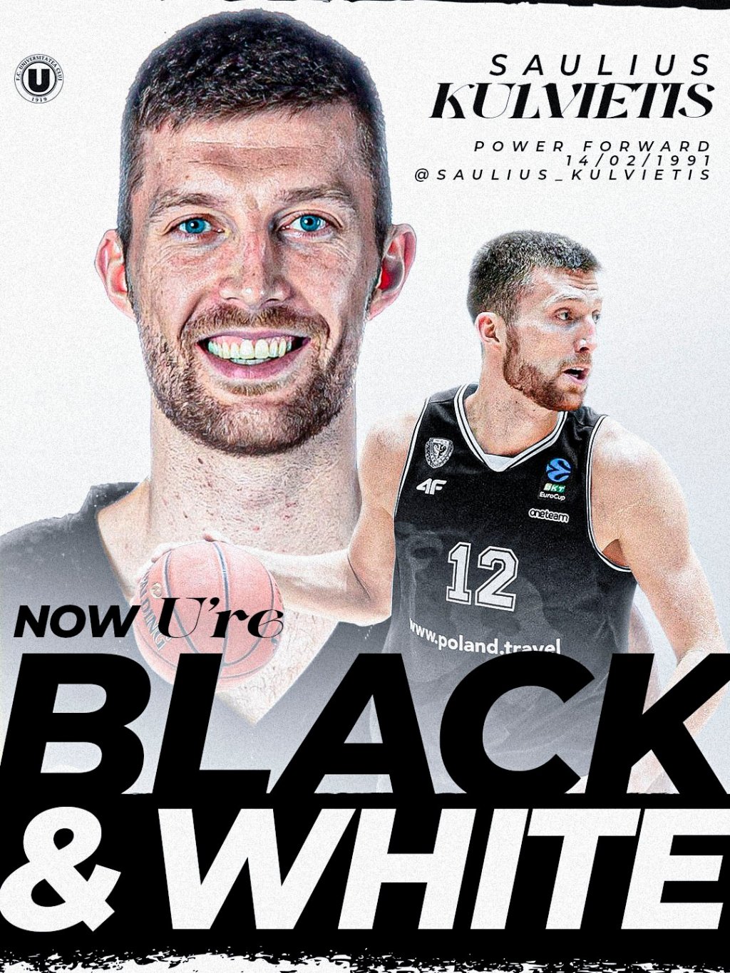 U-BT a bifat un nou transfer. Un jucător cu experiență în EuroCup se alătură echipei clujene