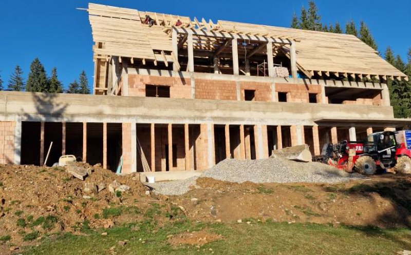 Lucrări în toi la Centrul modern de tratament și recuperare din zona de munte a Clujului
