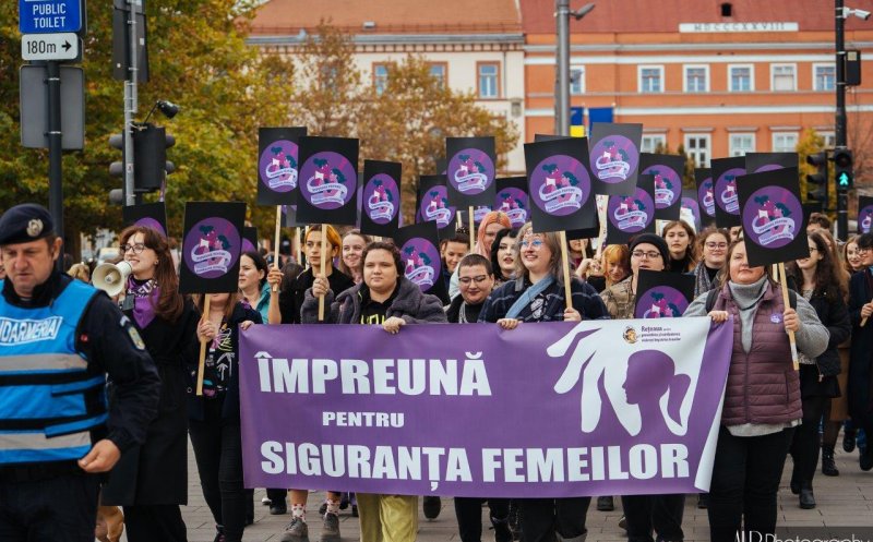 Cluj-Napoca spune STOP violenței: sute de oameni la Marșul pentru Siguranța Femeilor