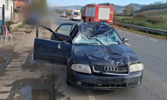 Cum s-a produs accidentul din Sânpaul, Cluj: un autoturism a izbit o căruță. O persoană a fost rănită și un cal a murit