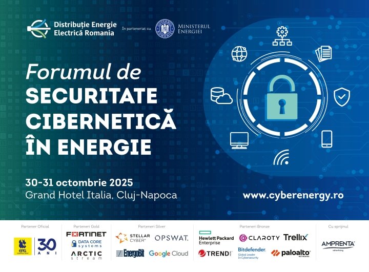 Cea de-a treia ediție a Forumului de Securitate Cibernetică în Energie începe joi la Cluj-Napoca