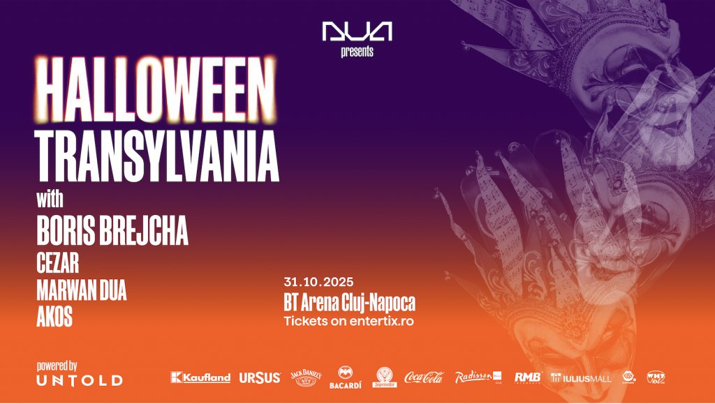 Cea mai tare petrecere de Halloween din Transilvania cu Boris Brejcha într-un show special by DUA & UNTOLD