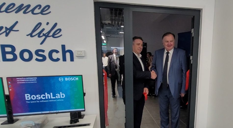 UTCN a inaugurat laboratorul BoschLab, un spațiu dedicat vehiculelor definite prin software