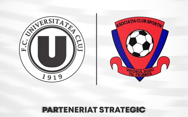 Parteneriat pentru viitor. "U" Cluj anunță colaborarea cu un club de juniori