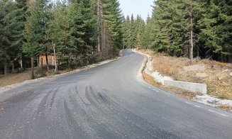 Clujul se pregătește de iarnă. Drumul spre pârtia Buscat a fost reparat și asfaltat