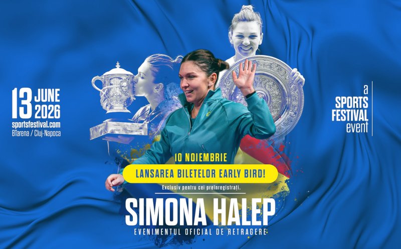 Sports Festival 2026. Primele bilete pentru meciul de retragere al Simonei Halep au fost puse în vânzare