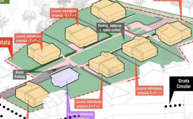 Vile cu parcare subterană, în apropierea Grădinii Botanice din Cluj-Napoca