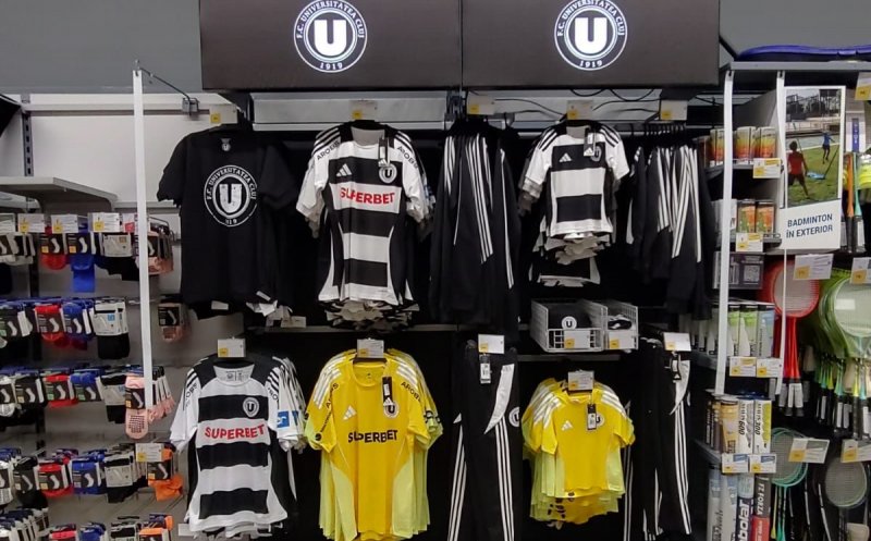Fan shopul oficial al echipei de fotbal Universitatea Cluj, lansat în magazinul Decathlon Cluj