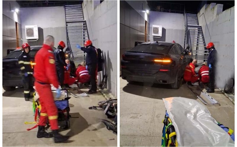 Tragedie în parcarea unei clinici de lângă Băile Felix: doi pacienți în scaun cu rotile și o asistentă, spulberați de un SUV. Un tânăr a murit