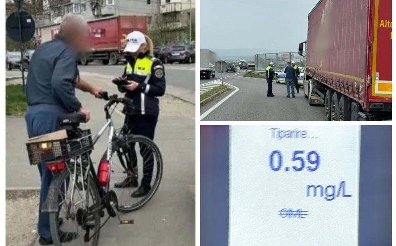 Controale dure în trafic la Cluj: biciclist beat, mașini fără rovinietă și sancțiuni de zeci de mii de lei