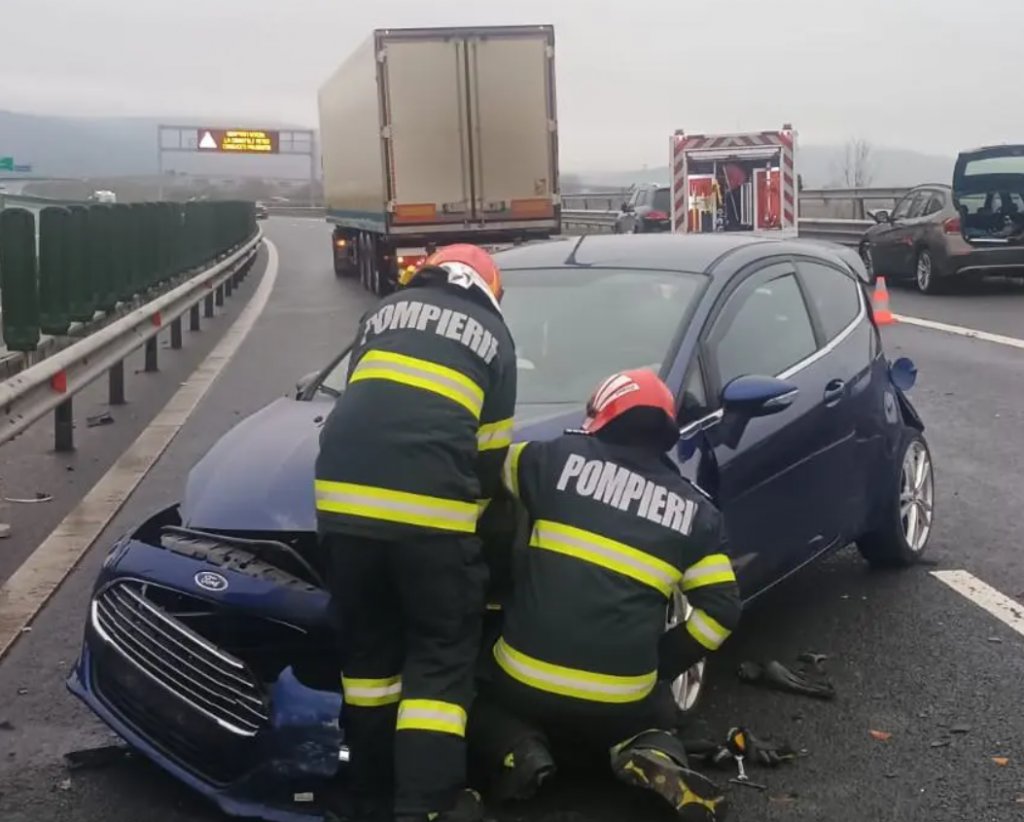 Accident grav pe A10 Sebeș - Turda. Mai multe persoane au fost rănite