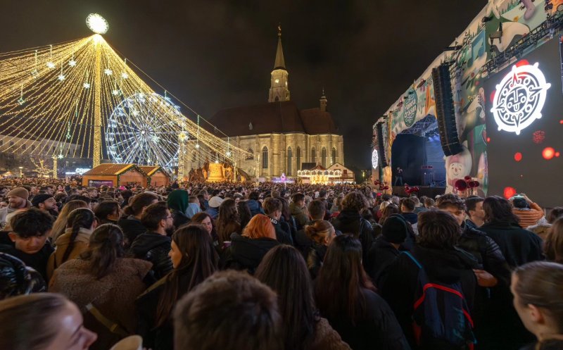 Programul zilei de duminică la Târgul de Crăciun din Cluj-Napoca. Cine va urca pe scenă