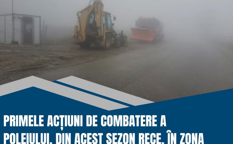 250 de tone de material antiderapant pe drumurile Clujului