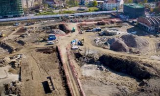 Cum arată șantierul RIVUS. IMAGINI NOI cu lucrările celui mai spectaculos proiect de regenerare urbană din Cluj