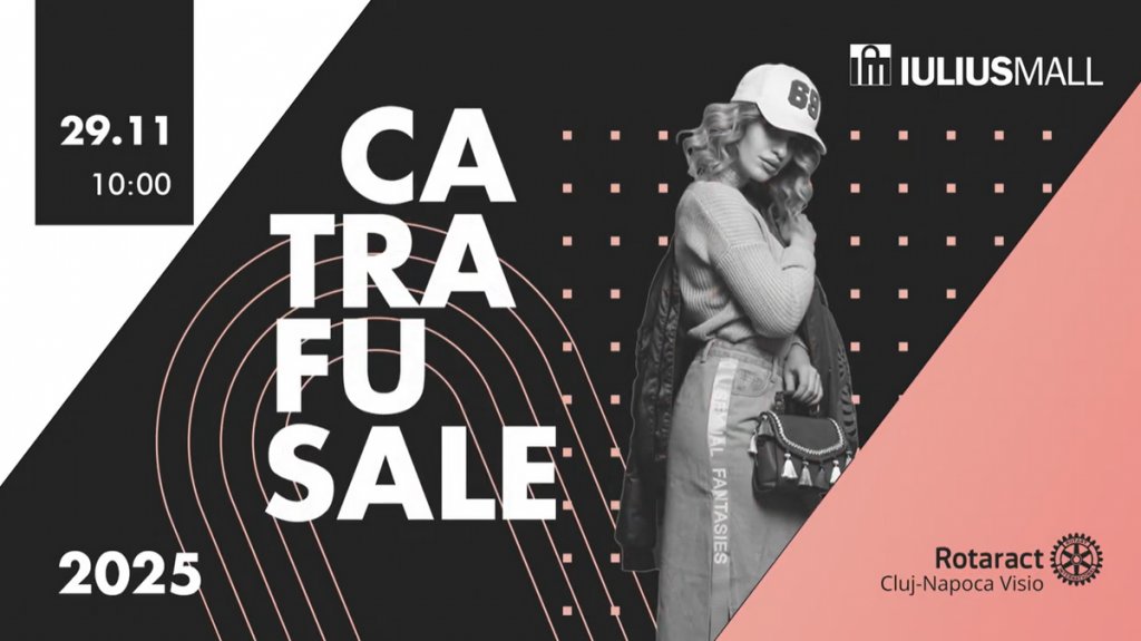 CATRAFU-SALE te așteaptă la Iulius Mall Cluj, cu o ediție caritabilă de Crăciun