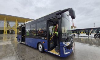 Autobuz electric FĂRĂ ȘOFER, testat la Aeroportul Internațional Cluj. Când ar putea circula permanent