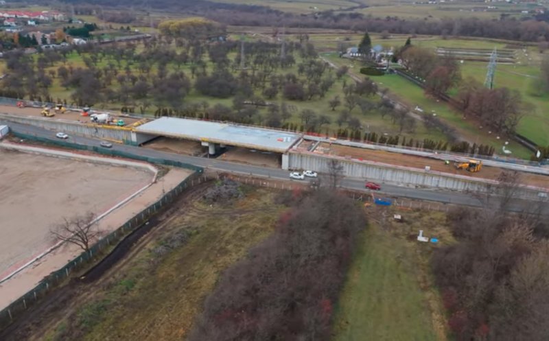 IMAGINI SPECTACULOASE de pe șantierul primului tronson al Centurii Metropolitane Cluj / Pasaj spre Spitalul Regional de Urgență