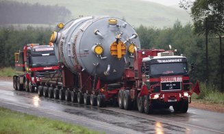 Atenție, șoferi! Transport agabaritic de 114 tone, în drum spre Cluj. Vezi ruta
