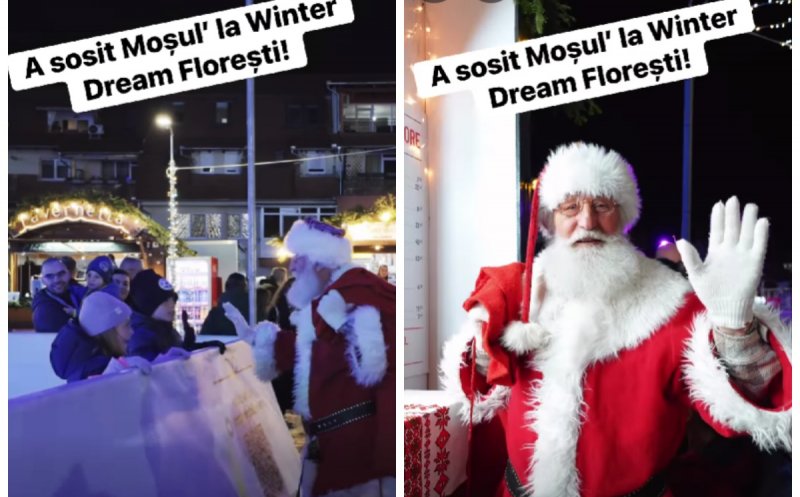 Moș Crăciun a sosit la Winter Dream Florești. Vezi programul de duminică