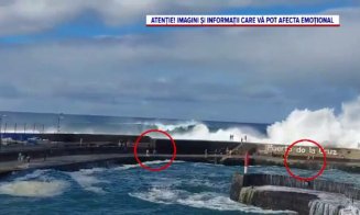 MAE: Doi cetăţeni români, implicaţi în incidentul din Tenerife, produs de un val oceanic uriaş