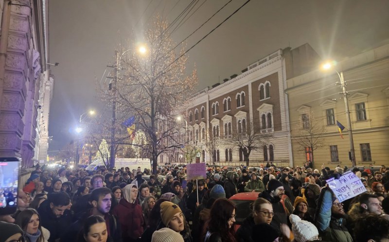 A treia seară de proteste la Cluj-Napoca pentru JUSTIȚIE!