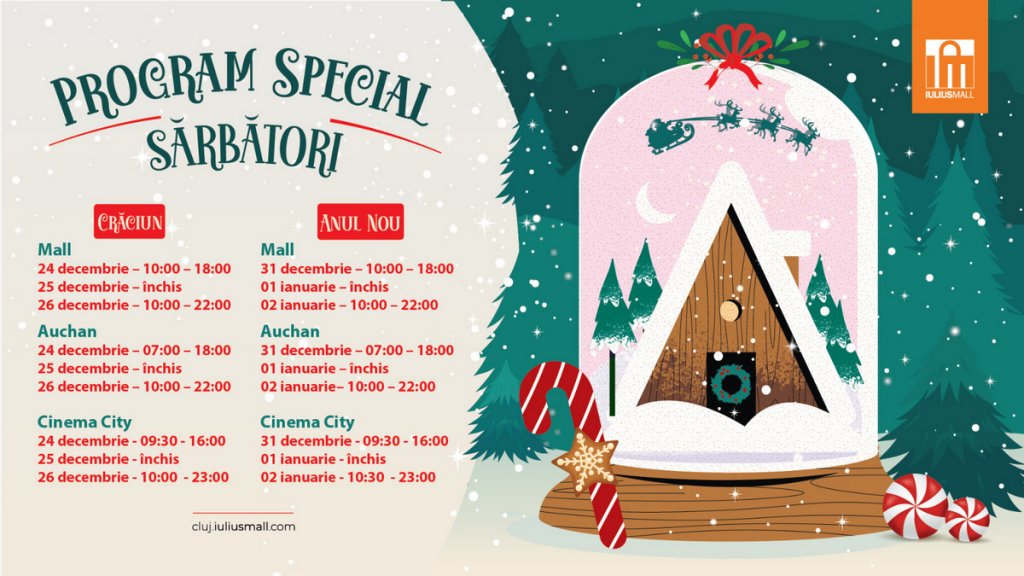 Program special de sărbători la Iulius Mall Cluj