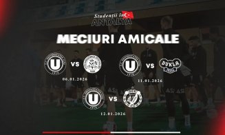 "U" Cluj și-a stabilit adversarii din Antalya. Adversari din Turcia, Cehia și Polonia pentru "studenți"