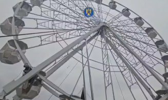 Polițiștii au pus ochii pe ROATA panoramică de la Târgul de Crăciun din Florești. Suspiciuni de fals și proveniență ilicită