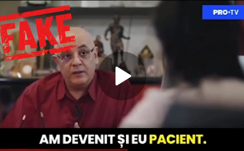 MAI avertizează! Clip fals cu Raed Arafat, folosit pentru a vinde un „tratament minune”