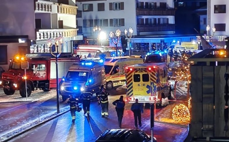 Tragedie de Revelion în Elveția: Zeci de morți și peste 100 de răniți după o explozie în stațiunea de schi Crans-Montana