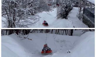 Distracție pe zăpadă: Cea mai lungă pârtie de tubing din România e la Cluj. Care sunt tarifele