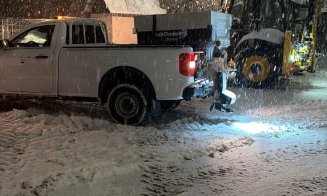 Ninsorile abundente dau peste cap circulația în Apahida. Primărița face apel la cetățeni să-și limiteze deplasările