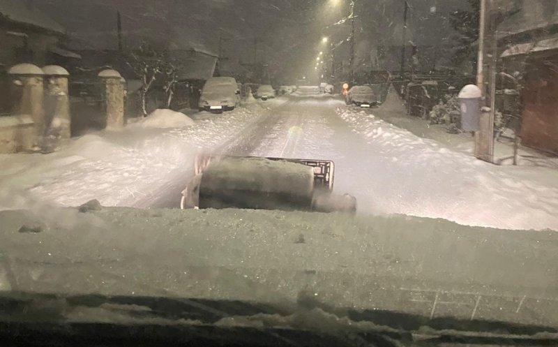 Ninsorile abundente dau peste cap circulația în Apahida. Primărița face apel la cetățeni să-și limiteze deplasările