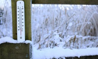 Temperaturi extrem de scăzute la Cluj: cod galben de ger, pe fondul unui val de aer polar