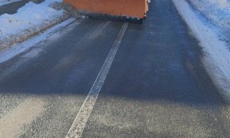 Deszăpezire la foc continuu în Turda. Zeci de străzi curățate într-o singură zi